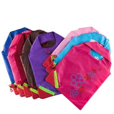 China Polyester Strawberry Foldable Reusable Tote Bag Recyclable Eco Friendly Bag for sale