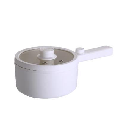 China Ceramic Coating Not Easily Cleaned Factory Price Multi Function White Stick Mini Cooking Pot for sale