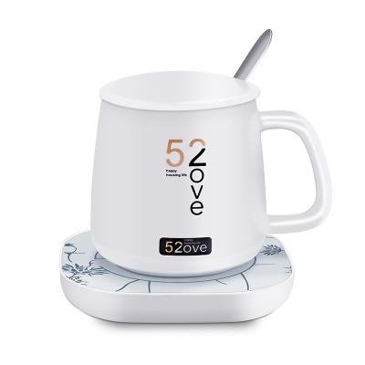 China 55 Degree Constant Temperature Thermostatic Heating Mug CREATIVE Ceramic Coffee Mug For Office for sale