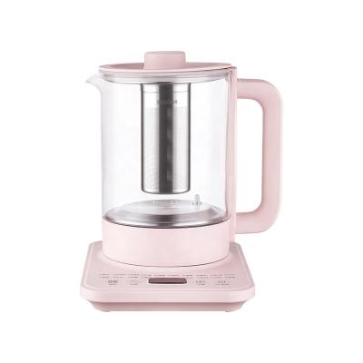 China 360 Degree Rotation Base Home Appliances Water Kettle1.8L Temperature Control Glass Electric Tea Kettle for sale