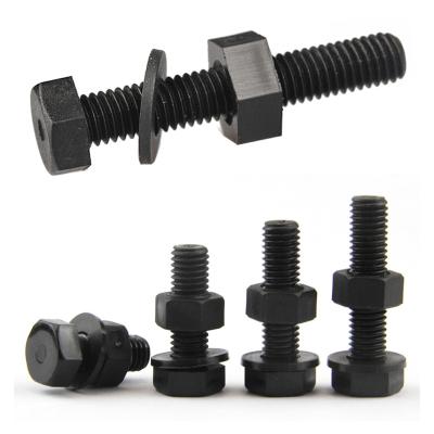 China Structural Steel Connections Black External Hexagonal Screws, Nuts, Gaskets Insulated Bolts Combination Set PA66 Hexagon for sale