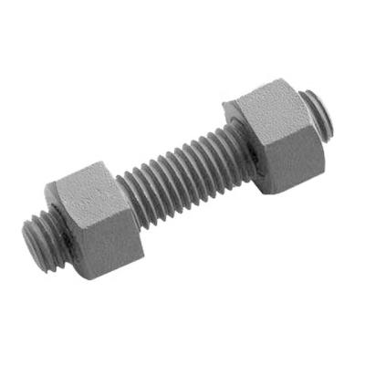 China Constrution HDG Galvanized Steel Stud Anchor Rod With Hex Nut for sale