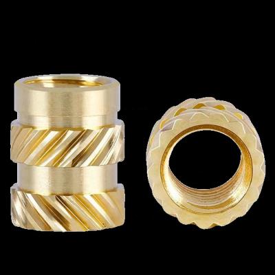 China Custom Heavy Industry China Brass Insert Knurled Nuts Length Thread 1/2