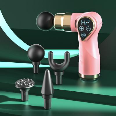 China 2022 New Body Heat Percussion Hendhold Massage Gun Massager For Gym for sale