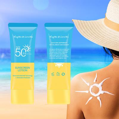 China Natural Sun Protection Face Skin Care Whitening Sunblock Sun Screen Lotion Sunscreen Cream for sale