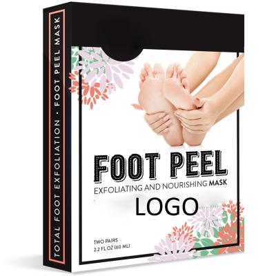 China Foot Foot Peeling Mask Feet Exfoliating Callus Rub Remove Dead Skin Foot Mask Silky Foot Mask for sale