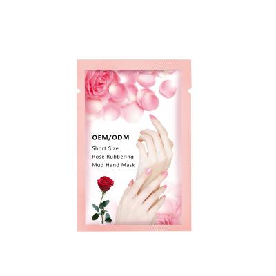 China OEM/ODM Black Main Solvent Rose Extract Rubbering Mud Exfoliating Pell Off Natural Vegan Organic Nourishing Hand Mask For Female for sale