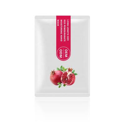 China Moisturizer OEM/ODM Long Arm Red Pomegranate Hand Care Mask For Moisturizing Whitening Nourishing for sale