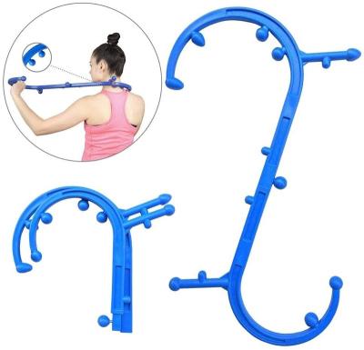 China Portable Body Point Body Massager Therapy Self Massage Release Tool Hook Acupressure Massager for Lower Back Neck Shoulder for sale