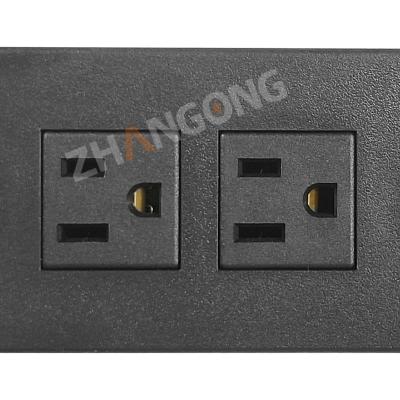 China Dual USB Ports Zhan Work Multimedia Desktop Socket Five Holes +USB+TYFEC Cable Box Embedded Cover Wireless Charging Dual Side Sliding Socket for sale