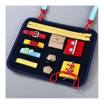 China Modern Learn To Dress Educational Toy Custom Portable Study Pack OEM Busy Board for sale