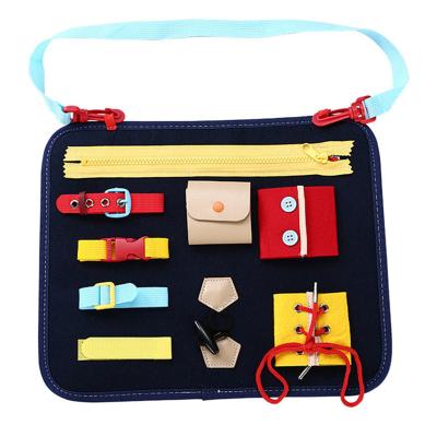 China Modern OEM Study Package Custom Durable Early Learning Board Funny Busy Toy With Zipper for sale