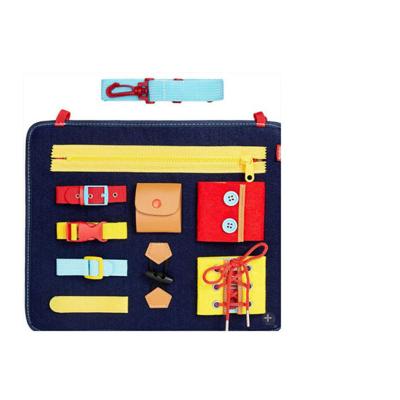 China Modern Sensory Experience Learning Board Shockproof Learning Board Toy Felt Material Educational Toy First for sale