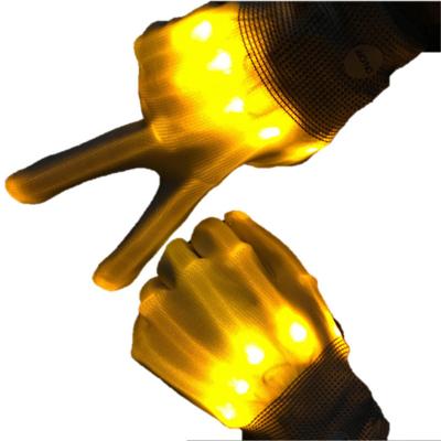 China Modern Creative Glowing Gloves Light Up Hand Finger Gloves Seven Colors LED Flashing Gloves for sale