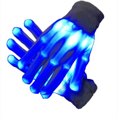 China High quality plain gloves glowing decorative flashing LED gloves easy battery replacement modern festival LED gloves play for sale