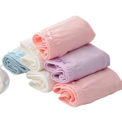 China Hot Selling Breathable Cotton Children Girls Panties And Comfortable Solid Color Girls Panties for sale