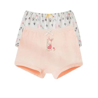 China Factory direct sales little girls cotton panties cartoon printing comfort 100% breathable panties for sale