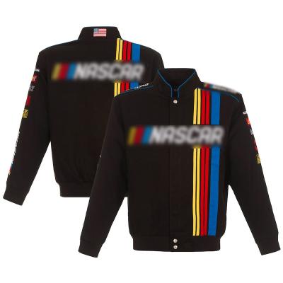 China Breathable nascar racing jacket sports jacket cycling motorcycle racing suit NASCAR uniform twill jacket for sale