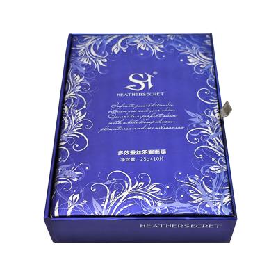 China Muestra gratuita Mascarilla facial personalizada Cajas de retroceso Embalaje Lujo Elegante Caja de papel hecha a mano Maquillaje Cuidado de la piel Caja de regalo con logotipo en venta