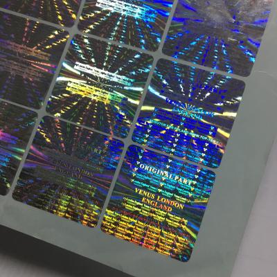 China Kartonverpackung PVC-Kleber Etikett wasserdicht Maßgeschneiderte holographische Aufkleber zu verkaufen