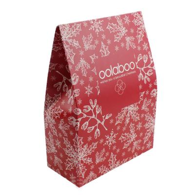 China Christmas Die Cut Paper Gift Bags Offset Printing Surface Handling for sale