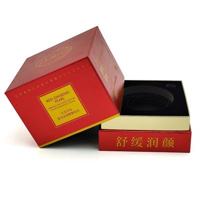 China Jarrones cosméticos de tamaño cuboide personalizados con tapa y cajas configuradas para el embalaje de logotipos personalizados en venta