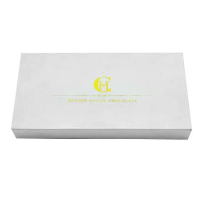 China Wholesale Custom Printed Logo Food Paper Box Grade Rigid Cardboard Candy Chocolate Box Factory for sale