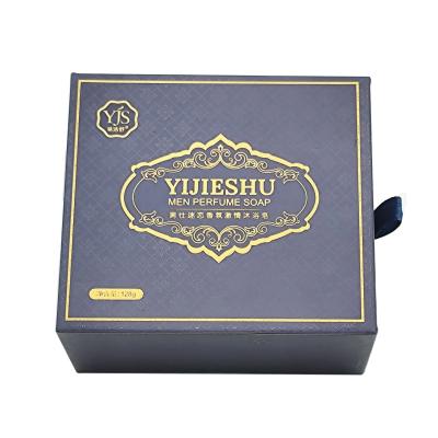 China Custom High quality OEM Product Packaging Drawer box White Card Paper Sliding Custom Soap Boxes Packaging for sale