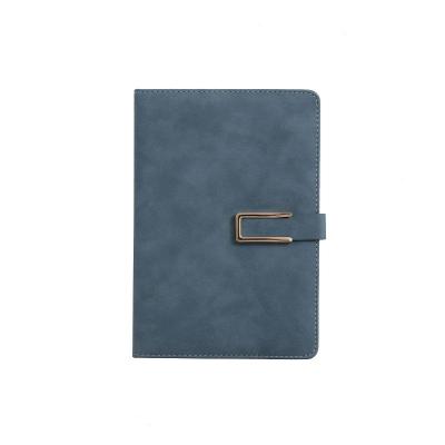 China Factory low price hardcover A5 size business logo custom leather magnetic notebook diary low price buckle calendar monthly calendar for sale