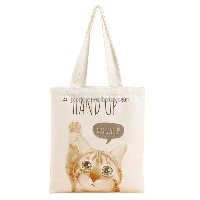 China Fashion High Quality Custom Printed Logo Standard Size Shopping Eco Tote 5oz 8oz 10oz Cotton Canvas Bags for sale