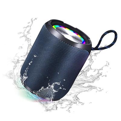 China Phone Function IPX7 RGB Light Up Genuine Portable Stereo Music Speakers BT5.1 Radio Bluetooth Speaker Outdoor for sale