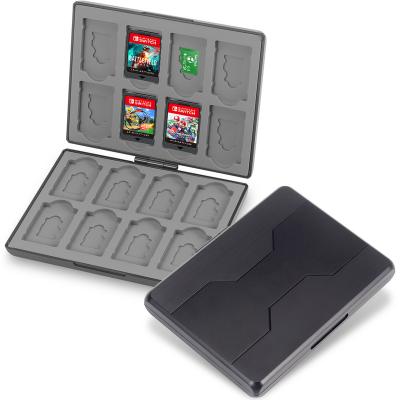 China ABS+Silicone OEM/ODM 16 Slots Magnetic Cards Storage Box Portable Gaming Cards Case For Nintendo Switch for sale