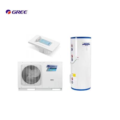 China Home Outdoor Use Gree Versati Compressor DC Inverter High Quality Air Source To Water Heater Heat Pump for sale