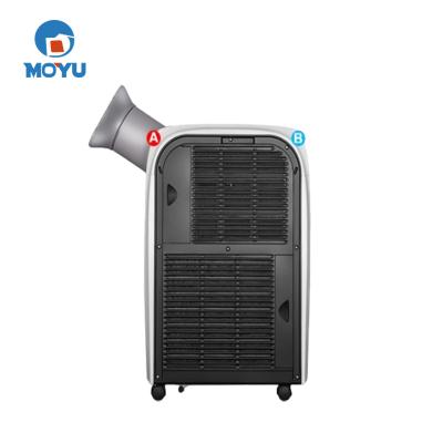 China MOYU Dehumidifier Car Mini Cooler Outdoor AC Integrated Portable Cold Air Conditioner with Hot Air Outlet Hose and Compressor for sale