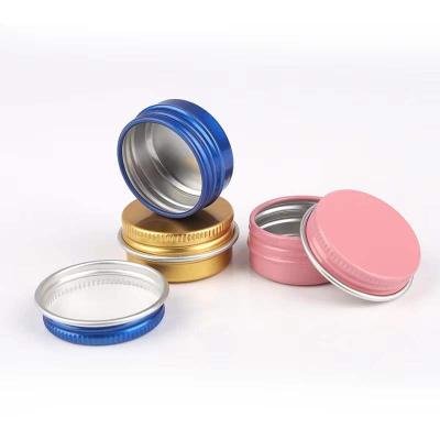 China Hot Sales Cosmetic Empty Bottle Aluminum Cosmetic Storage Container Jars Pink/Silver/Black/Gold Aluminum Metal Tin For Saffron for sale