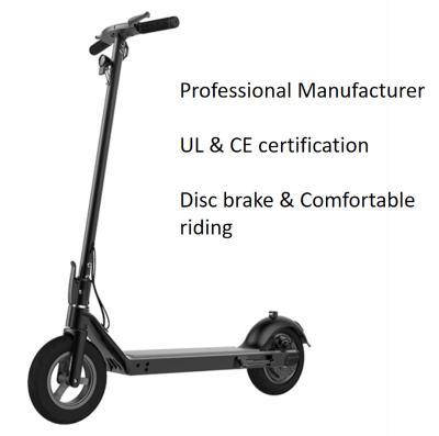 China Unisex E-scooter 350w 25km/h 30kmh disc brake 40kms CE certification 10ah 13ah 30km 10 inch electric scooter for sale