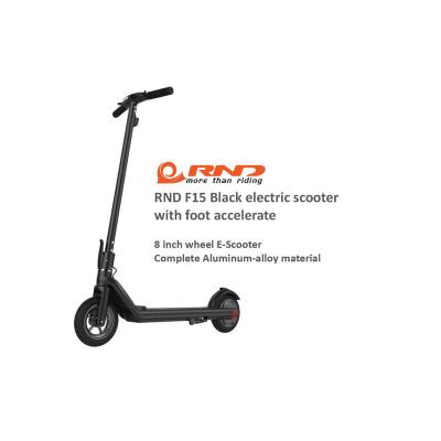 China Newest RND F15 model E-scooter unisex electric scooter, 8 inch tires, 350w motor, foldable and lightweight for adults for sale