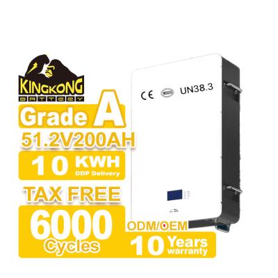 China Batería para el hogar de Lifepo4 48V 200ah 10Kwh 51.2v 300ah Baterías de iones de litio con WIFI en venta