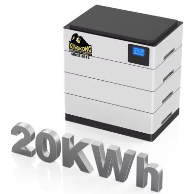 Cina OEM Sistema di accumulo di energia solare per la casa 48V 51.2V 400AH 20KWh Batteria LiFePO4 impilata in vendita