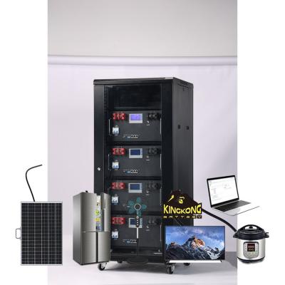 China Instalado em rack 51.2V 120Ah 6Kwh 48V LiFePO4 Inverter Solar Sistema de armazenamento de energia à venda