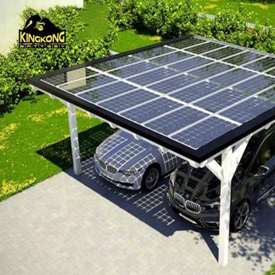 China Moderne ontwerp PV zonne-carport montage systeem Natuurlijke en standaard materiaal opties Te koop