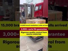 15000 new lithium-ion batteries have arrived, ensuring over 3000 usage cycles.