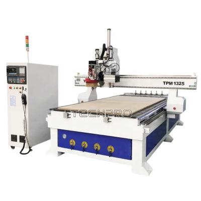 China High Quality Hotels China ATC CNC Router Machine With Saw Cutter For Woodworking TPM1325C for sale