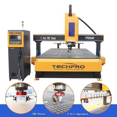 China Hotels TechPro 4x8ft 1325 CNC Router CNC Router Machine Woodworking Engraving Machine for sale