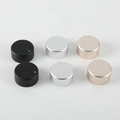 China Aluminum And Plastic Insert 40x19mm Black Silver Gold Aluminum Potentiometer Amp Knob With Dot Indicator for sale