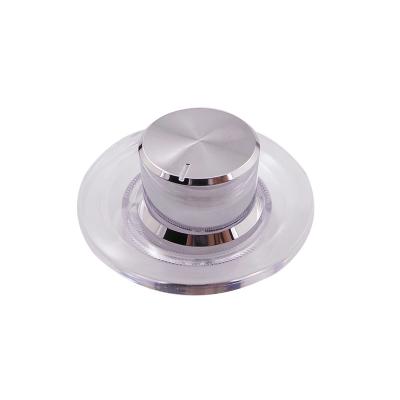 China ABS 29x20mm ABS Audio Speaker Clear Plastic Metal Volume Knob for sale