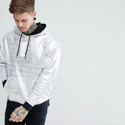 China Wholesale Blank Anti-pilling Pullover Hoodies Oversized Metallic Hoodie For Men for sale