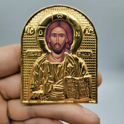 China Church Decoration Mini Metal Icons Europe Religious Orthodox Virgin Mary Orthodox Icon For Gifts for sale