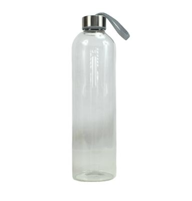 China Stocked 300ml 500ml 550ml Logo Borosilicate Glass Water Bottle Custom Unbreakable for sale