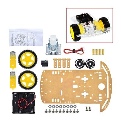 China New 2WD Motor Robot Car Smart Chassis Kit Speed ​​Encoder Battery Box with 2 Motor Wizard Robotics Platform for Arduino 2WD Smart Robot Car for sale